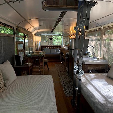 Magic Roof Top Bus With Big Bath In The Tree Forest! Mimizan-Plage Eksteriør bilde