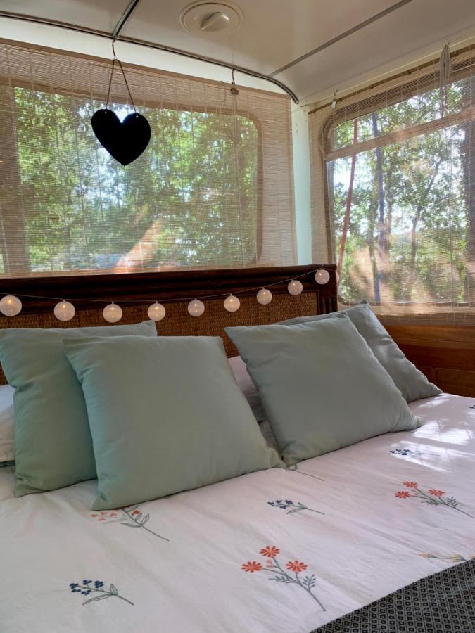Magic Roof Top Bus With Big Bath In The Tree Forest! Mimizan-Plage Eksteriør bilde